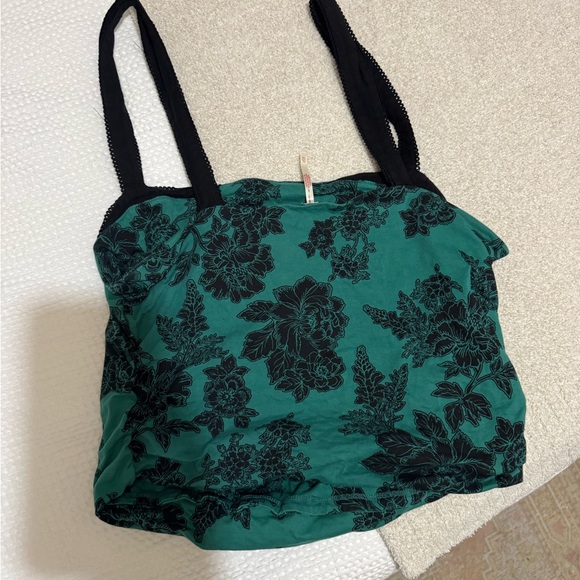 Free People Green Ruched Tank - Picture 4 of 4